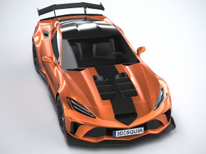 Generic C7 Sport Car 3Dモデル