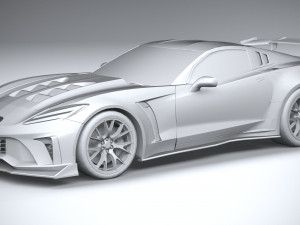 Generic C7 Sport Car 3Dモデル