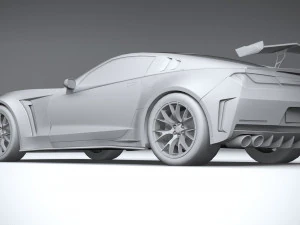 Generic C7 Sport Car 3D Model