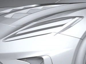 Generic C7 Sport Car 3D Model