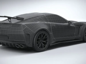 Generic C7 Sport Car 3D Model