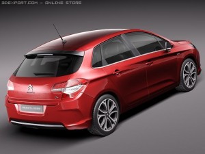 Citroen C4 2011 3D Model