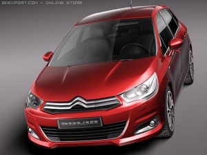 Citroen C4 2011 3D Model
