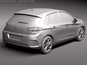 Citroen C4 2011 3D Model