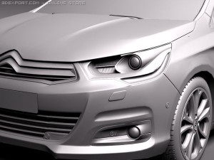 Citroen C4 2011 3D Model
