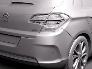 Citroen C4 2011 3D Model