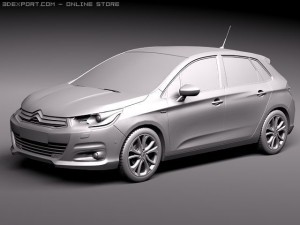 Citroen C4 2011 3D Model