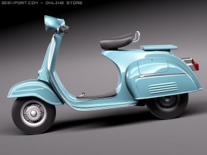 Vespa 150 Super 1965 3D Model
