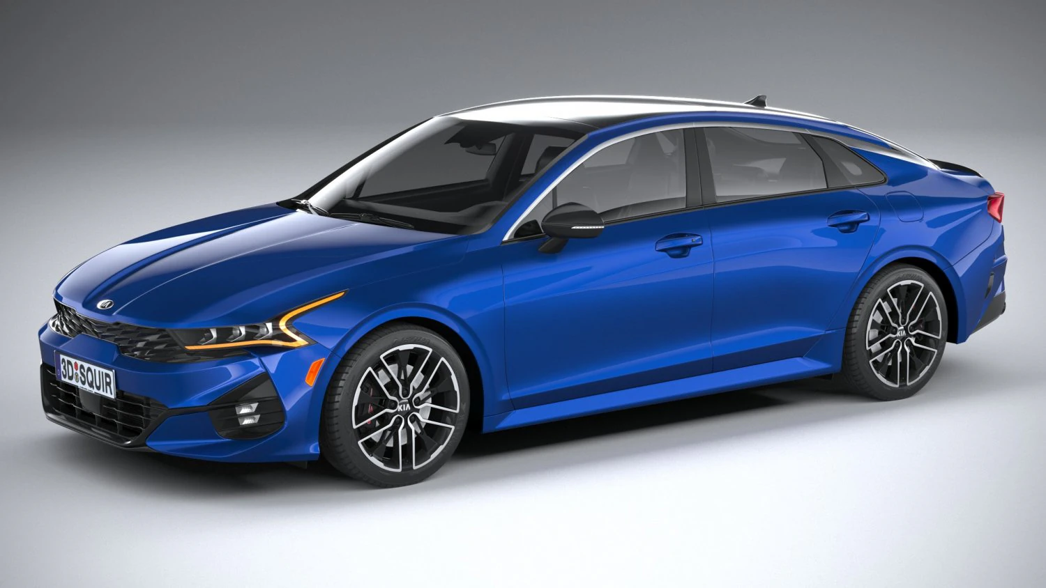 Kia K5 GT 2021 3D Model .c4d .max .obj .3ds .fbx .stl .blend