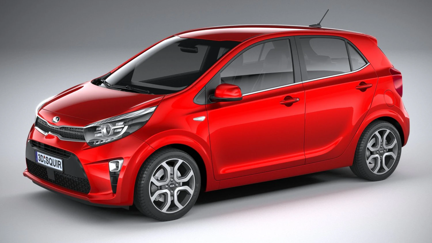 Kia Picanto 2021 3D Model .c4d .max .obj .3ds .fbx .stl .blend 
