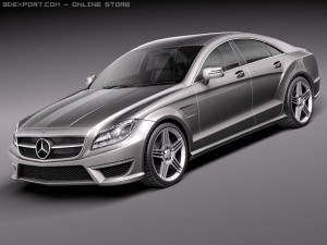 Mercedes-Benz CLS63 AMG 2012 3D Model