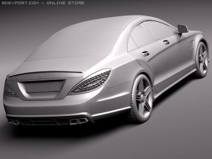 Mercedes-Benz CLS63 AMG 2012 Modelo 3D
