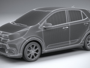Kia Picanto X-line 2021 3D 模型