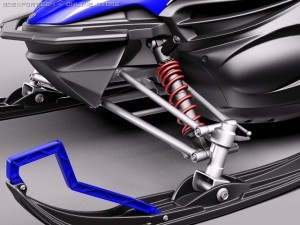 Yamaha Apex Snowmobile 2011 3D 모델