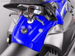 Yamaha Apex Snowmobile 2011 3D Model