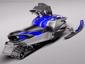 Yamaha Apex Snowmobile 2011 3D Model