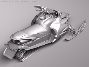Yamaha Apex Snowmobile 2011 3D 모델