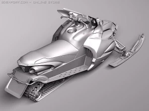 Yamaha Apex Snowmobile 2011 3D Model