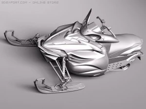 Yamaha Apex Snowmobile 2011 3D Model