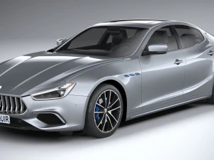 Maserati Ghibli Hybrid 2021 3D Model