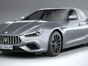 Maserati Ghibli Hybrid 2021 3D Model
