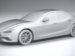 Maserati Ghibli Hybrid 2021 Model 3D