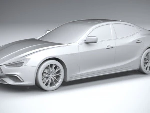Maserati Ghibli Hybrid 2021 3D Model