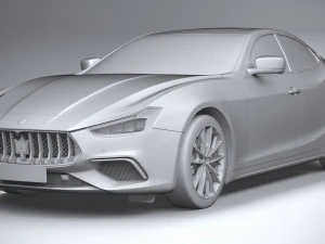 Maserati Ghibli Hybrid 2021 3D Model