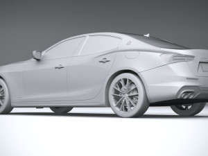 Maserati Ghibli Hybrid 2021 Model 3D