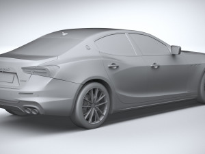 Maserati Ghibli Hybrid 2021 Model 3D