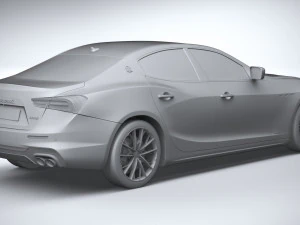 Maserati Ghibli Hybrid 2021 3D Model