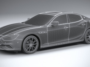 Maserati Ghibli Hybrid 2021 Model 3D