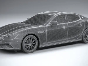 Maserati Ghibli Hybrid 2021 3D Model