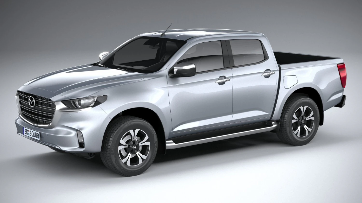 Mazda BT-50 2021 3D Model .c4d .max .obj .3ds .fbx .stl .blend 