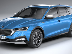 Skoda Octavia Scout 2020 3D मॉडल