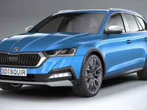 Skoda Octavia Scout 2020 3D मॉडल
