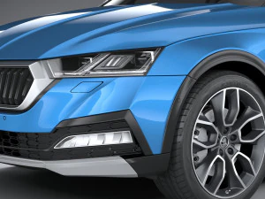 स्कोडा ऑक्टेविया स्काउट 2020 3D मॉडल