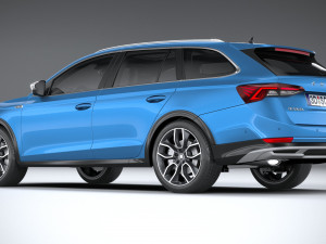 Skoda Octavia Scout 2020 3D मॉडल