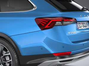 स्कोडा ऑक्टेविया स्काउट 2020 3D मॉडल