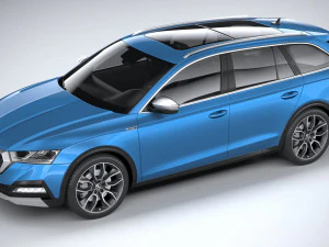 स्कोडा ऑक्टेविया स्काउट 2020 3D मॉडल