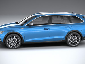 Skoda Octavia Scout 2020 3D मॉडल