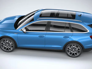 स्कोडा ऑक्टेविया स्काउट 2020 3D मॉडल