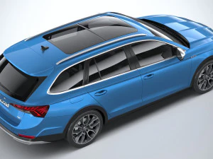 स्कोडा ऑक्टेविया स्काउट 2020 3D मॉडल