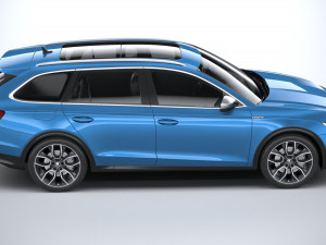 Skoda Octavia Scout 2020 3D मॉडल