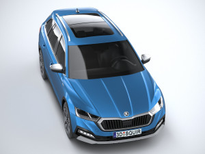 Skoda Octavia Scout 2020 3D मॉडल