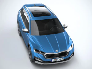 स्कोडा ऑक्टेविया स्काउट 2020 3D मॉडल