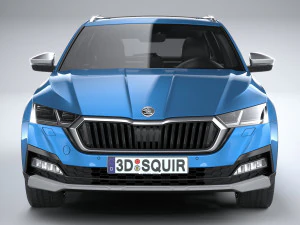स्कोडा ऑक्टेविया स्काउट 2020 3D मॉडल