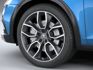 Skoda Octavia Scout 2020 3D मॉडल
