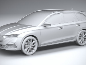 Skoda Octavia Scout 2020 3D मॉडल