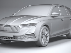 Skoda Octavia Scout 2020 3D मॉडल